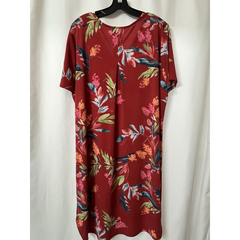 Christian Siriano Womens Size XXL Short Sleeve Floral Print Dress Travel. D94 - Picture 3 of 4